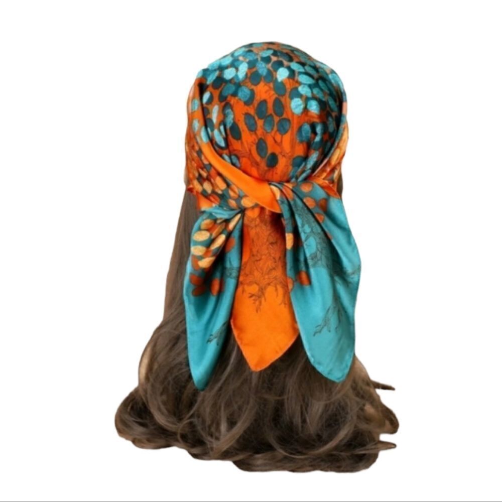 Colorful Tree Print Scarf - Picture 4 of 4